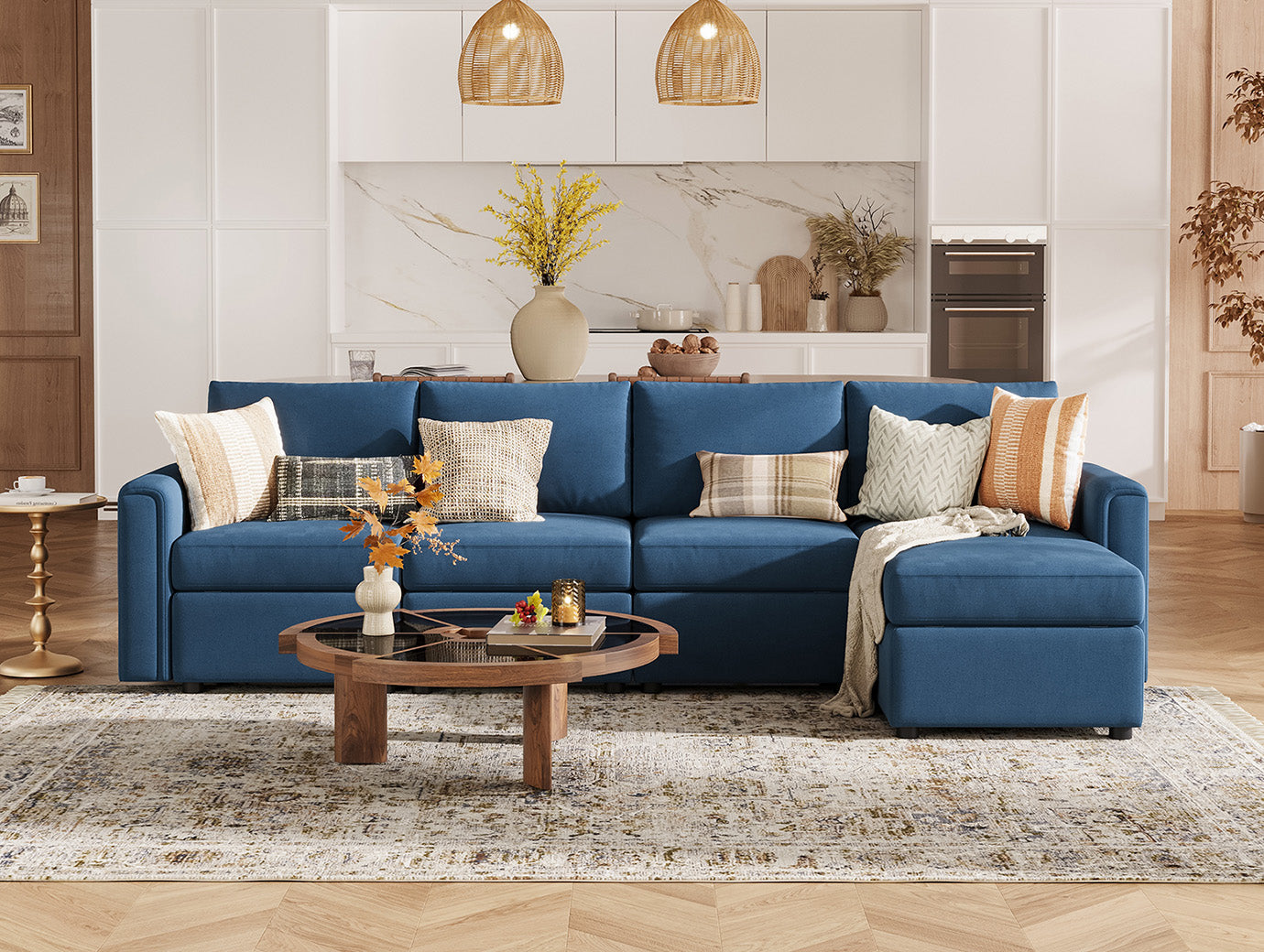 Modular L-shaped Sofa Corner Sectional