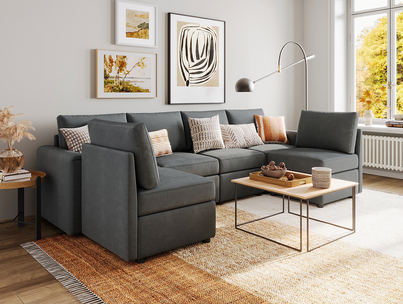 RUBIK I 6 Seat Sofa - LINSY HOME
