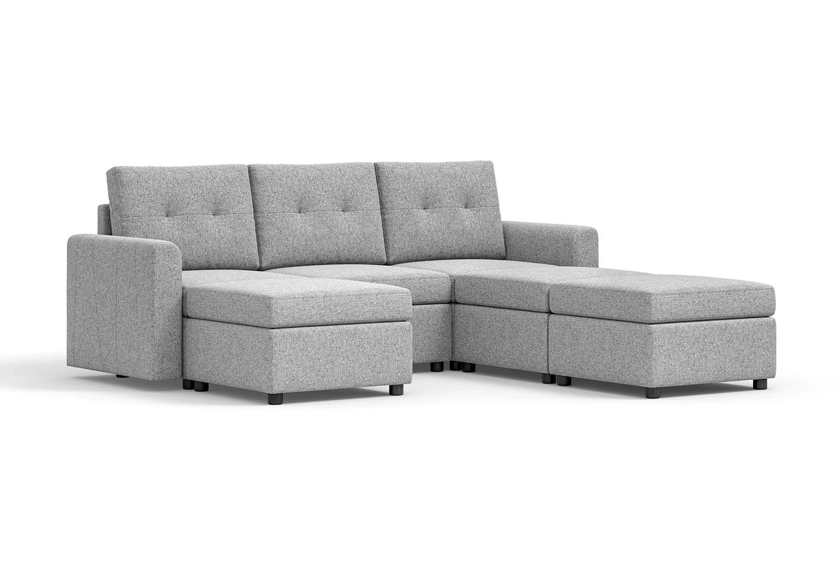 6Piece Modular Sofa Bed with Storage LINSY HOME