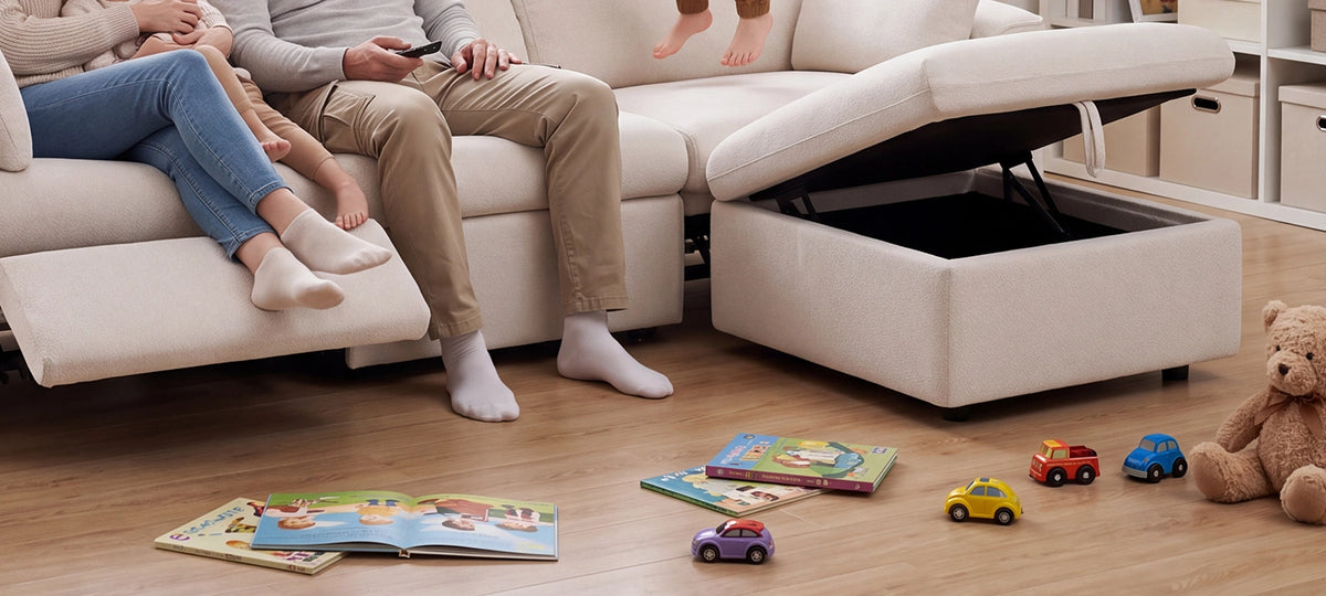 STORAGE OTTOMAN - FLOAT & DRIFT