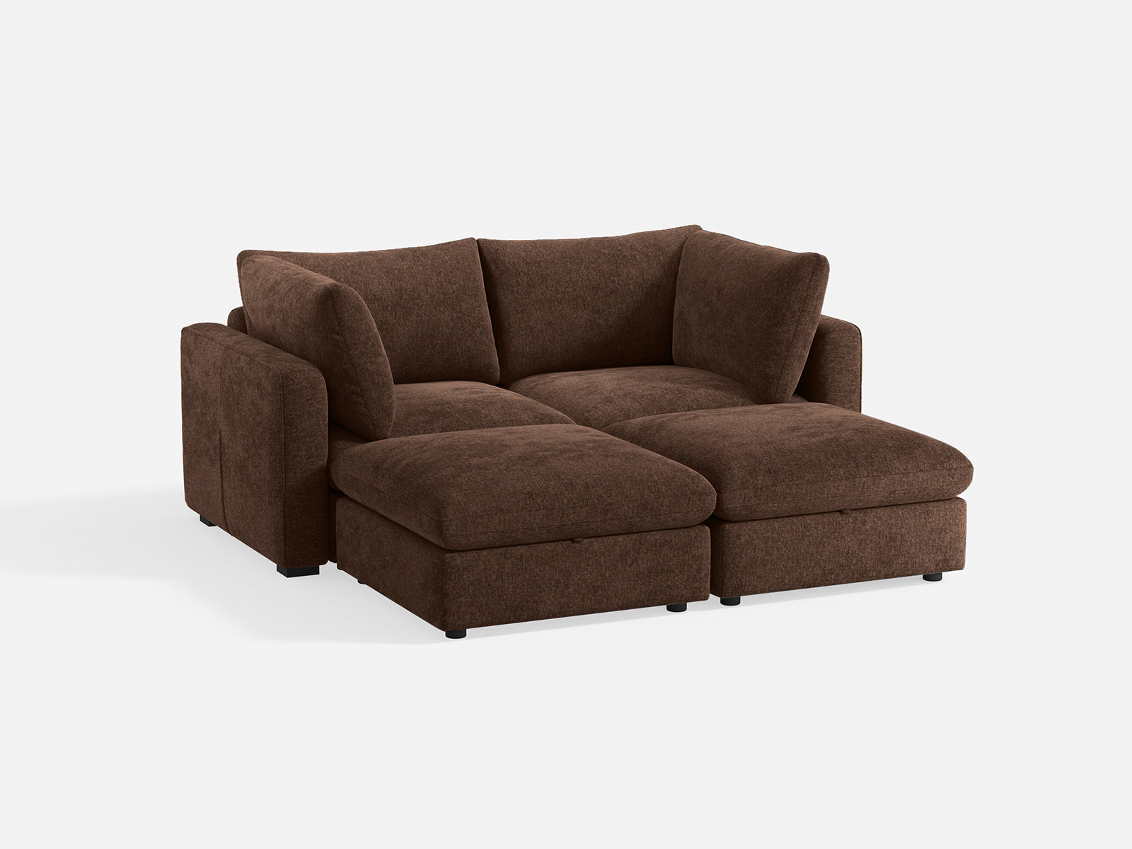 RUBIK V 2 Seats with 2 Ottomans