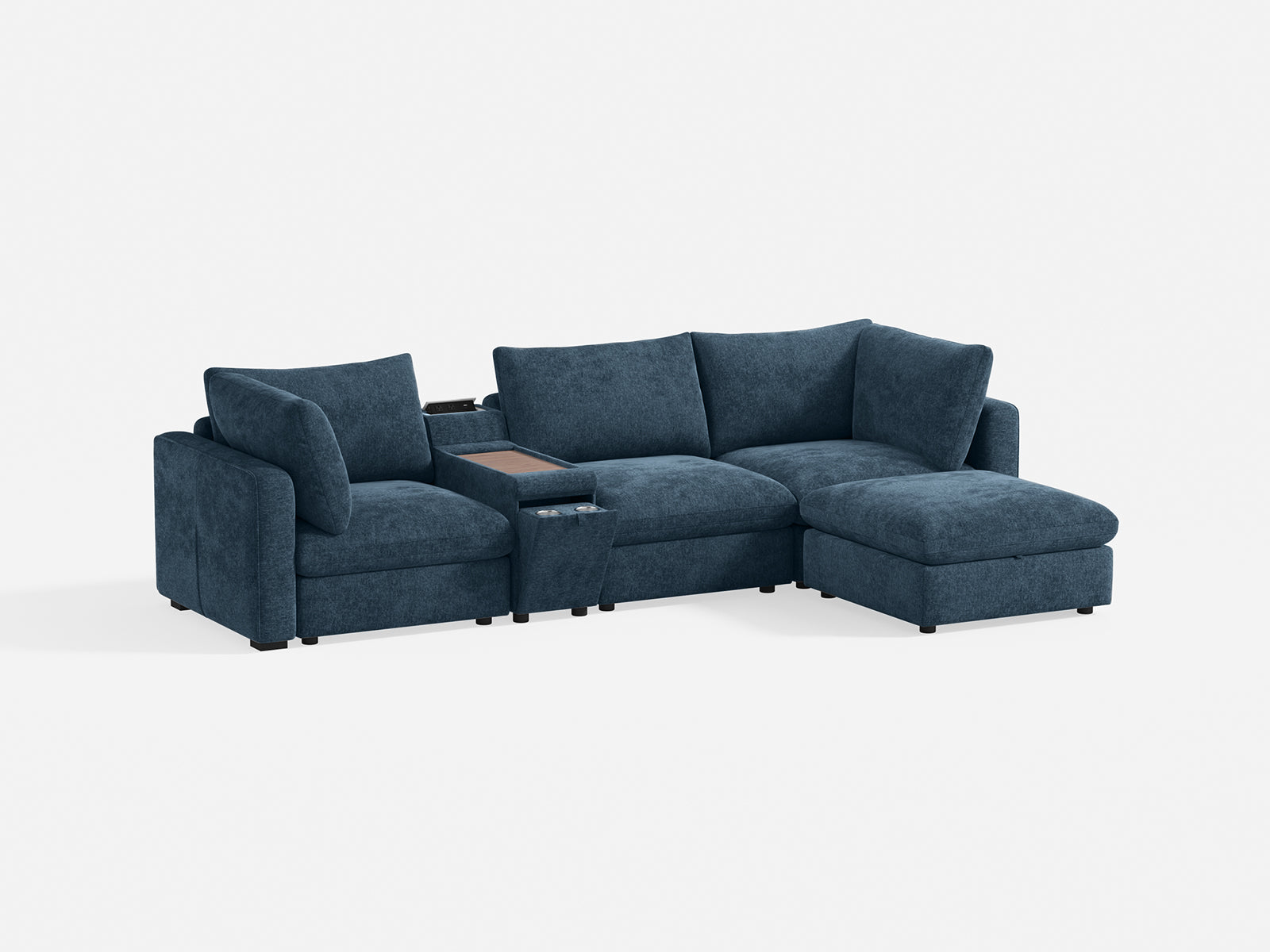 RUBIK V 3 Seats with Ottoman & Console