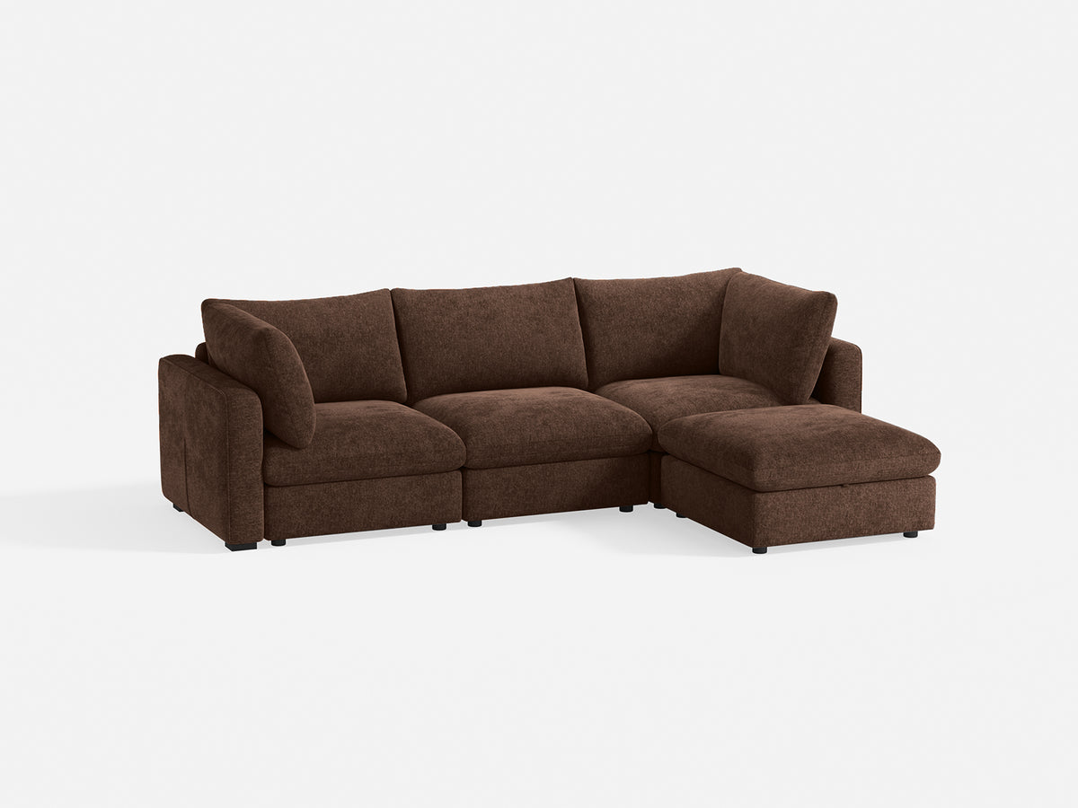 RUBIK V 3 Seats with Ottoman