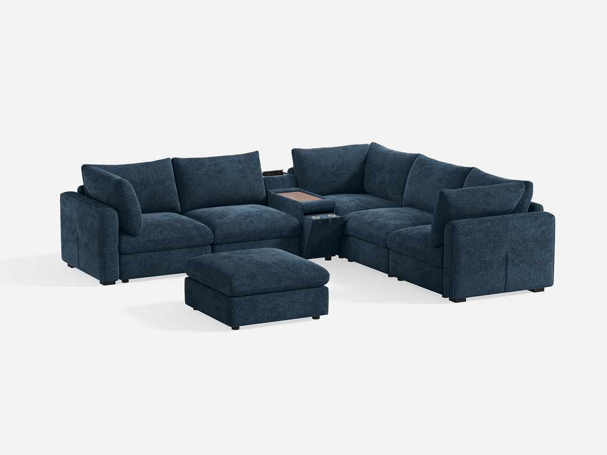 RUBIK V 4 Seats with Ottoman & Corner & Console