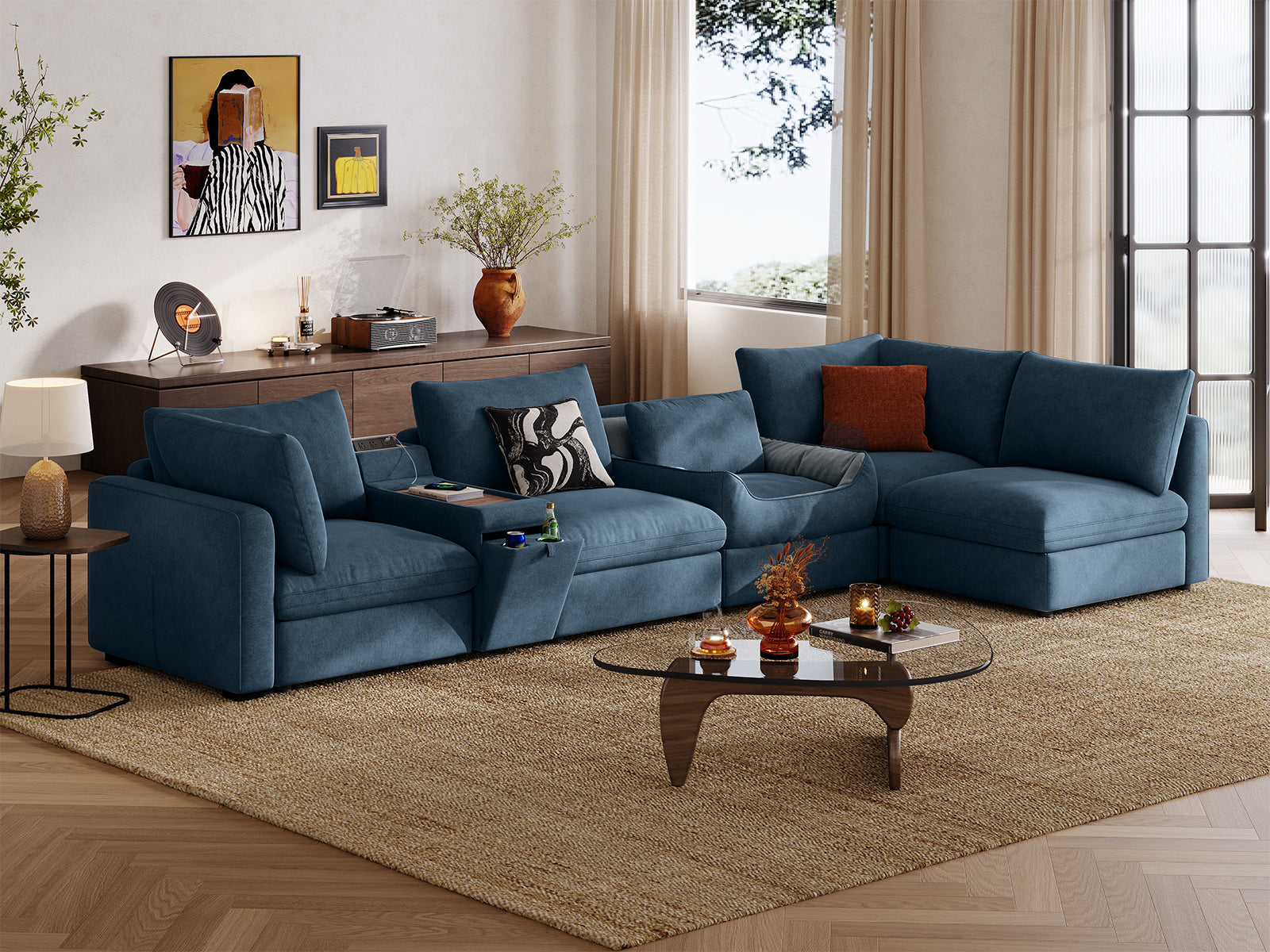RUBIK V 5 Seats with Console & Pet Bed Module