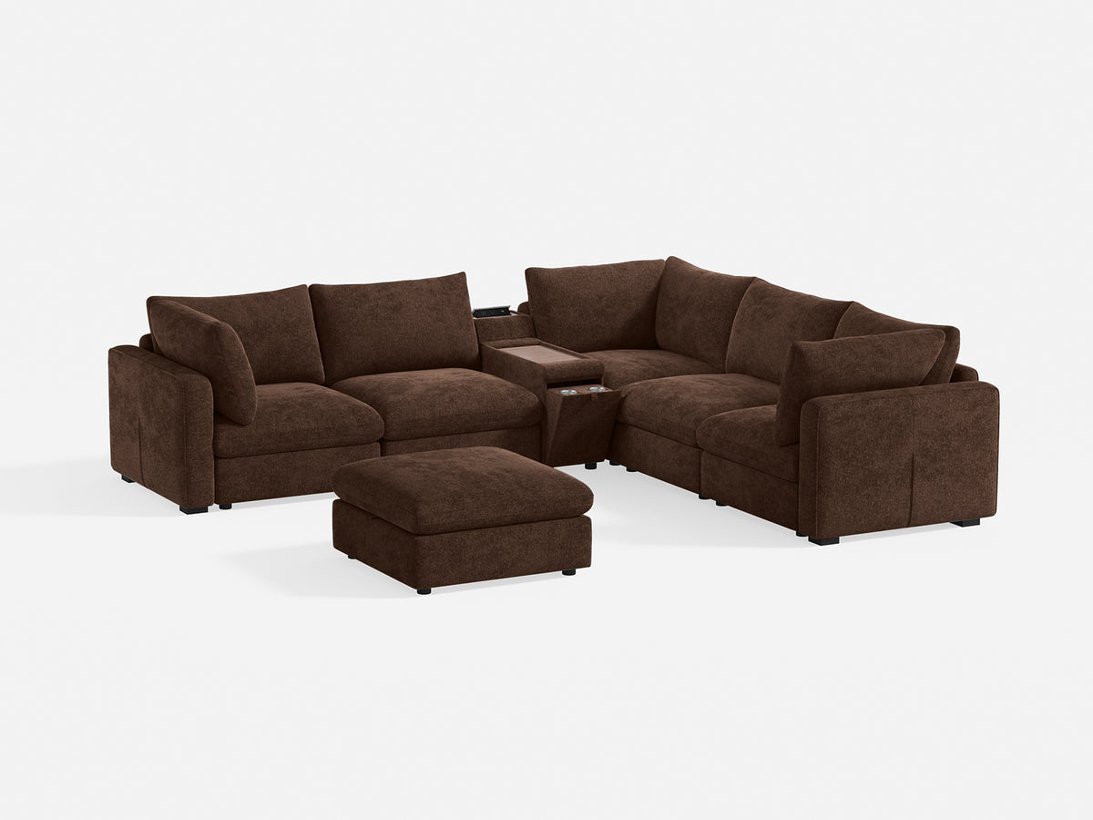 RUBIK V 4 Seats with Ottoman & Corner & Console
