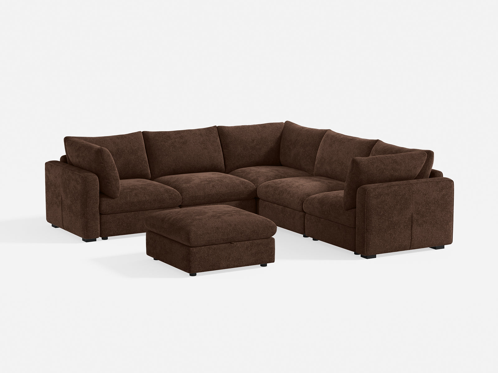 RUBIK V 4 Seats with Corner & Ottoman