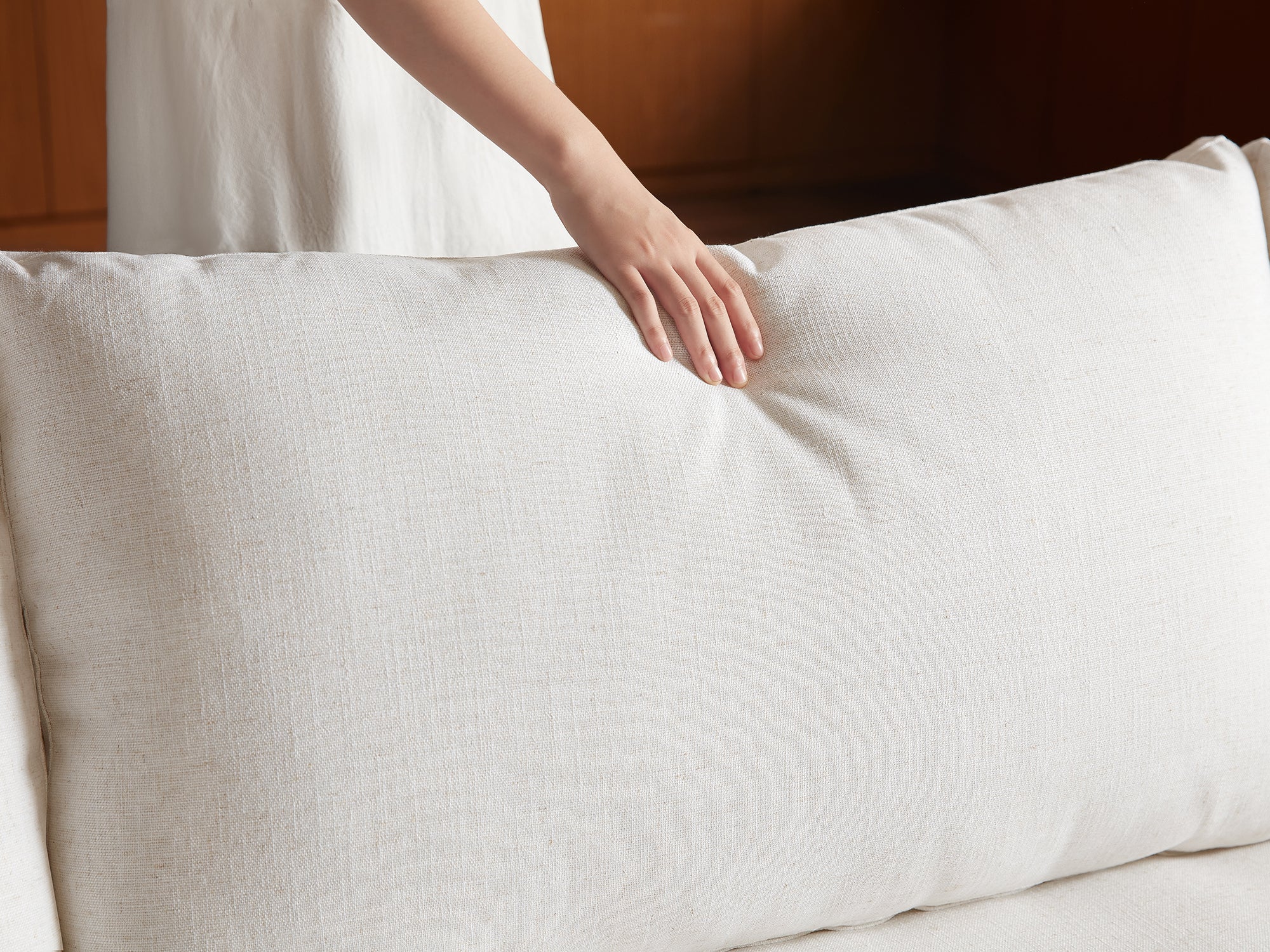 RUBIK V 4 Seats with 2 Ottomans & Console & CABIK I Modular Storage Cabinet