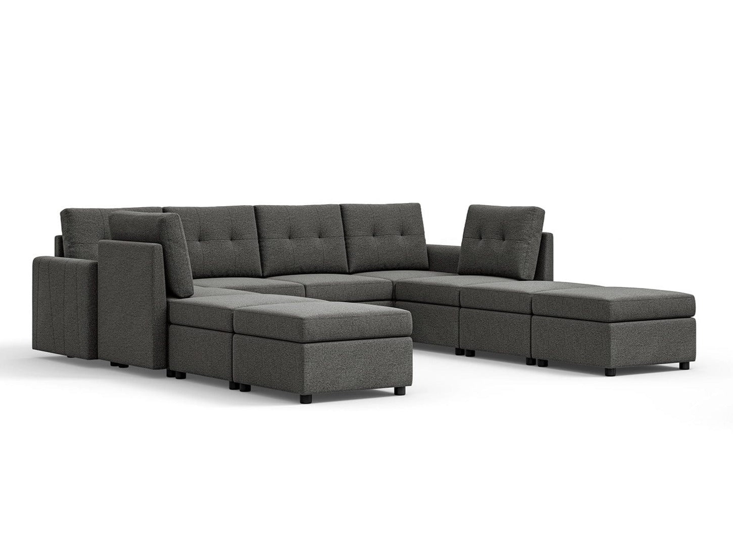 RUBIK III  6 Seat With 4 Ottomans - LINSY HOME